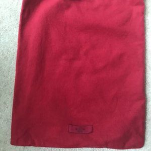 Valentino Garavani Red Drawstring Dust Bag New